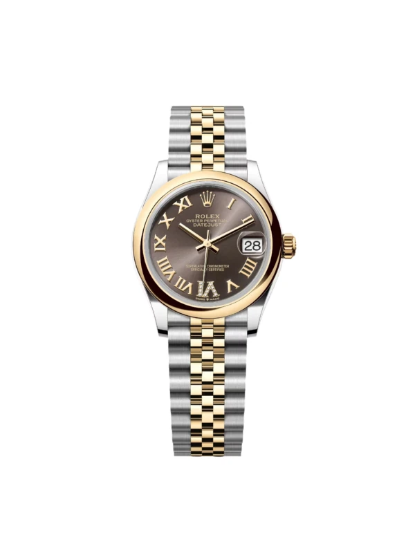 RLX Datejust m278243-0013/0014 31mm Dark Grey Dial Yellow Rolesor Oyster Watch