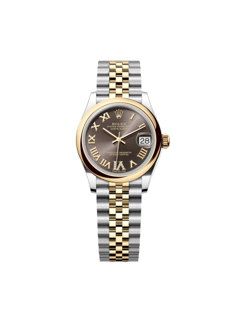 RLX Datejust m278243-0013/0014 31mm Dark Grey Dial Yellow Rolesor Oyster Watch
