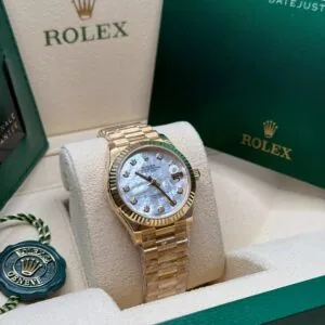 RLX Datejust m278278-0010 Mother-of-Pearl 31mm Dial President Bracelet Watch