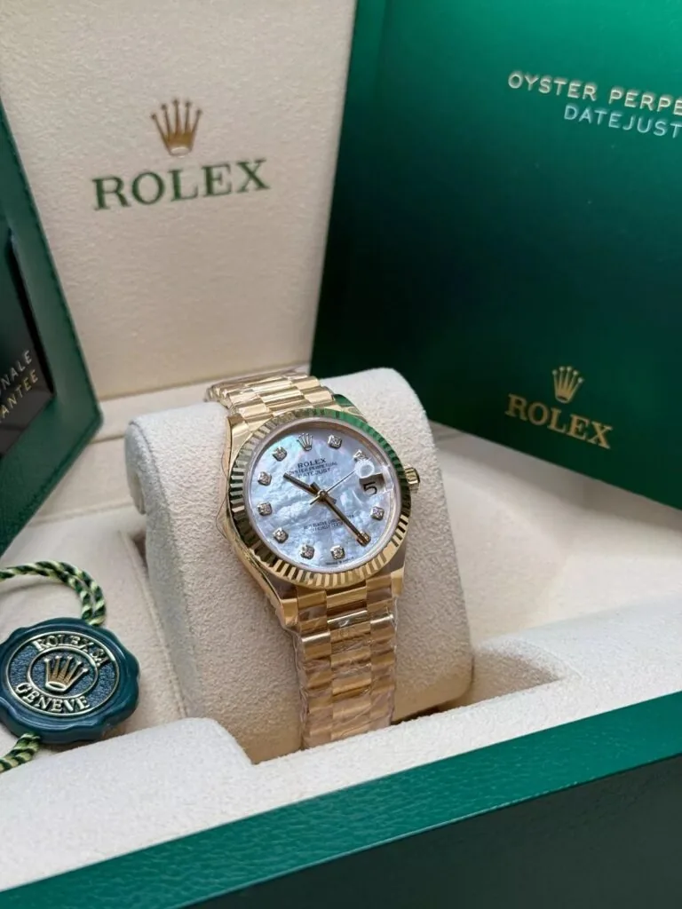 RLX Datejust m278278-0010 Mother-of-Pearl 31mm Dial President Bracelet Watch