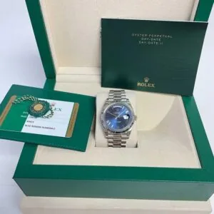 RLX Day-Date "President" 40mm Blue Roman Dial 228236-0007