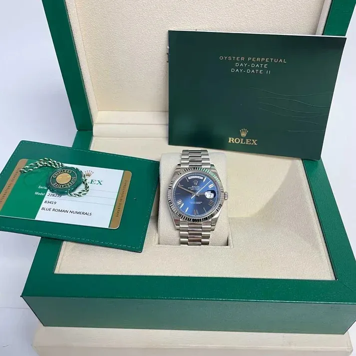 RLX Day-Date "President" 40mm Blue Roman Dial 228236-0007