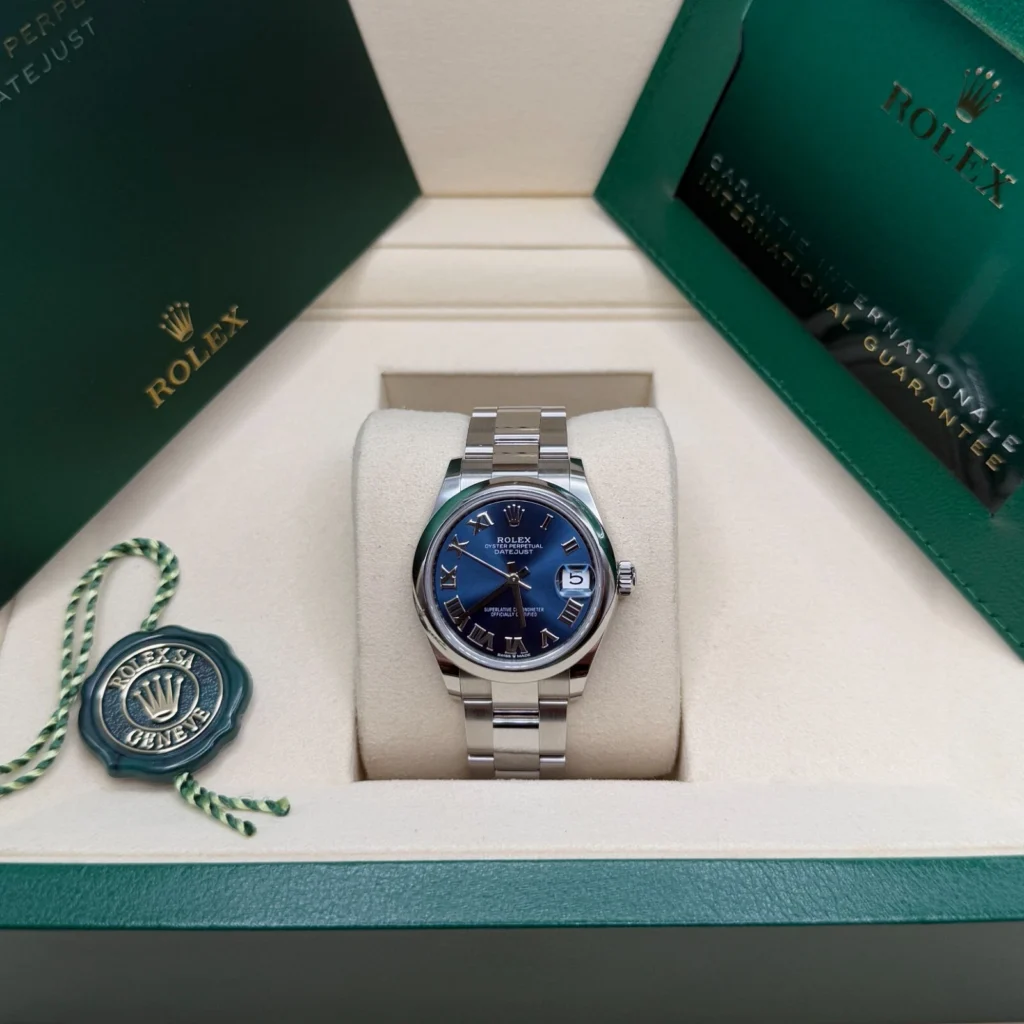 RLX Datejust m278240-0017/0018 31mm Blue Roman Domed Bezel Oyster Oystersteel