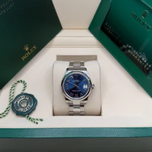 RLX Datejust m278240-0017/0018 31mm Blue Roman Domed Bezel Oyster Oystersteel