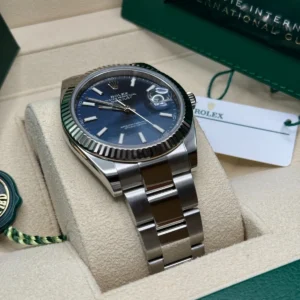 RLX Datejust 41mm 126334 Blue Index Oyster Stainless Steel Men’s Watch