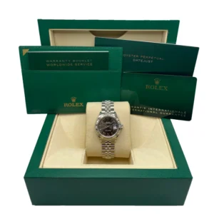 RLX Lady-Datejust 31mm 279174 Dark Grey Roman Dial Oyster Bracelet