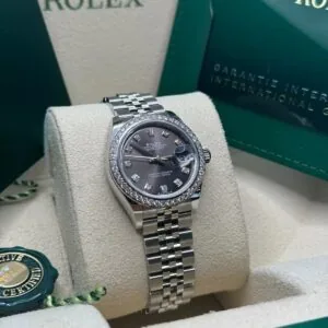 RLX Lady-Datejust 31mm 279384RBR Dark Gray set with Diamonds