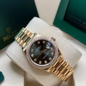RLX Datejust m278288RBR-0007 Olive Green 31mm Dial President Bracelet Watch