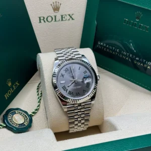 RLX Datejust 41mm 126334 Slate Roman Jubilee Stainless Steel Mens Watch