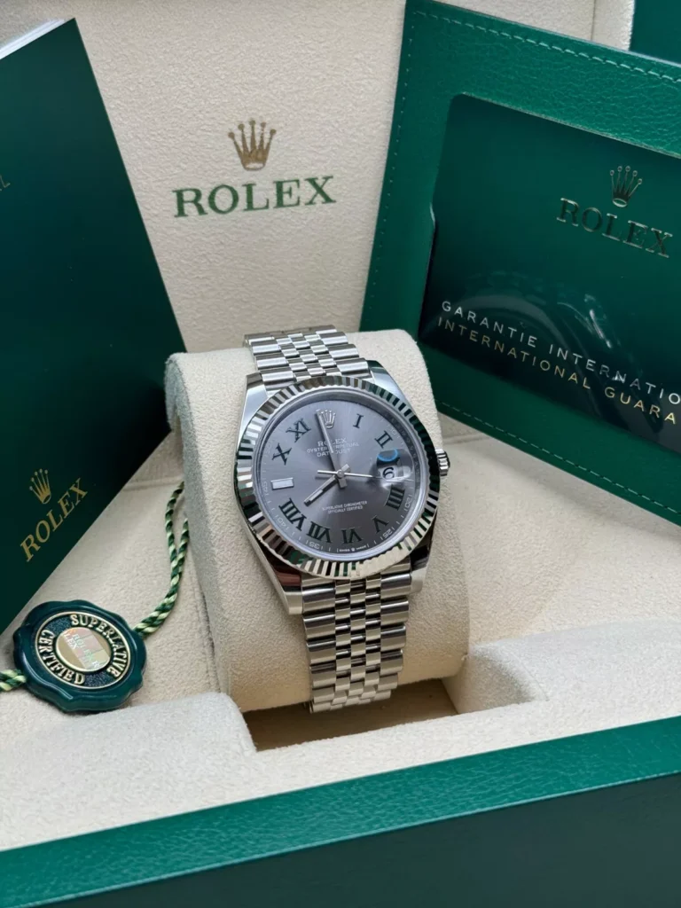 RLX Datejust 41mm 126334 Slate Roman Jubilee Stainless Steel Mens Watch