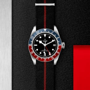 TUDOR Black Bay GMT 41mm Black Dial Automatic Men's Fabric Strap Watch M79830RB-0003