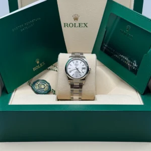 RLX Datejust m278240-0005/0006 31mm Silver Index Domed Bezel Oyster Oystersteel