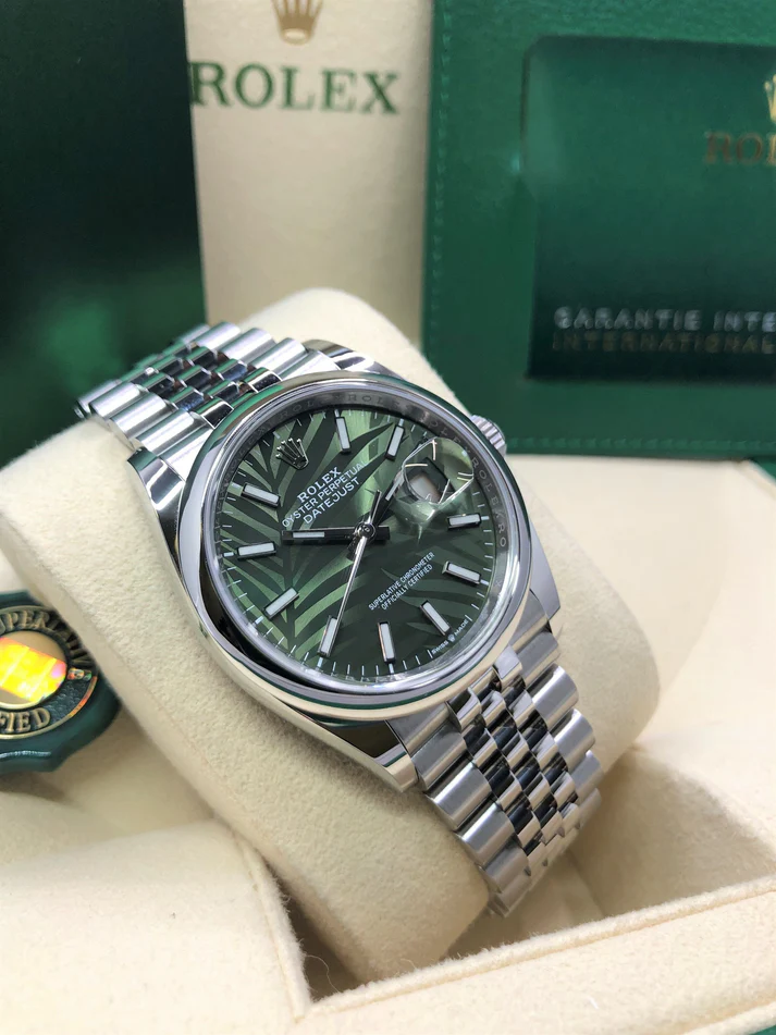 RLX Datejust 36mm 126200 Green Dial Watch
