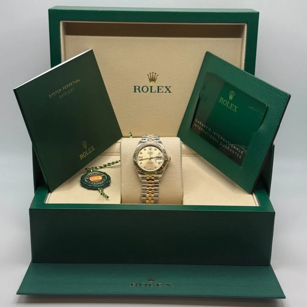 RLX Lady-Datejust 31mm 279173 Champagne Diamond Dial Oyster Bracelet