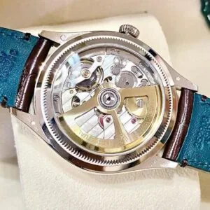 Rolex 1908 White Gold White Dial Brown Alligator Strap - 52509-0006