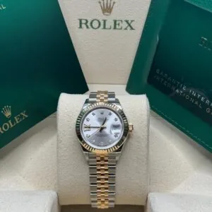 RLX Lady-Datejust 31mm 279173 Silver Diamond Dial Oyster Bracelet