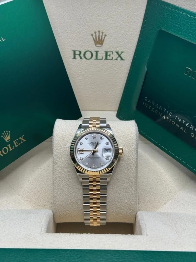 RLX Lady-Datejust 31mm 279173 Silver Diamond Dial Oyster Bracelet