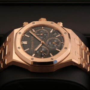 A&P ROYAL OAK Pink Gold Khaki Green Dial CHRONOGRAPH 41mm