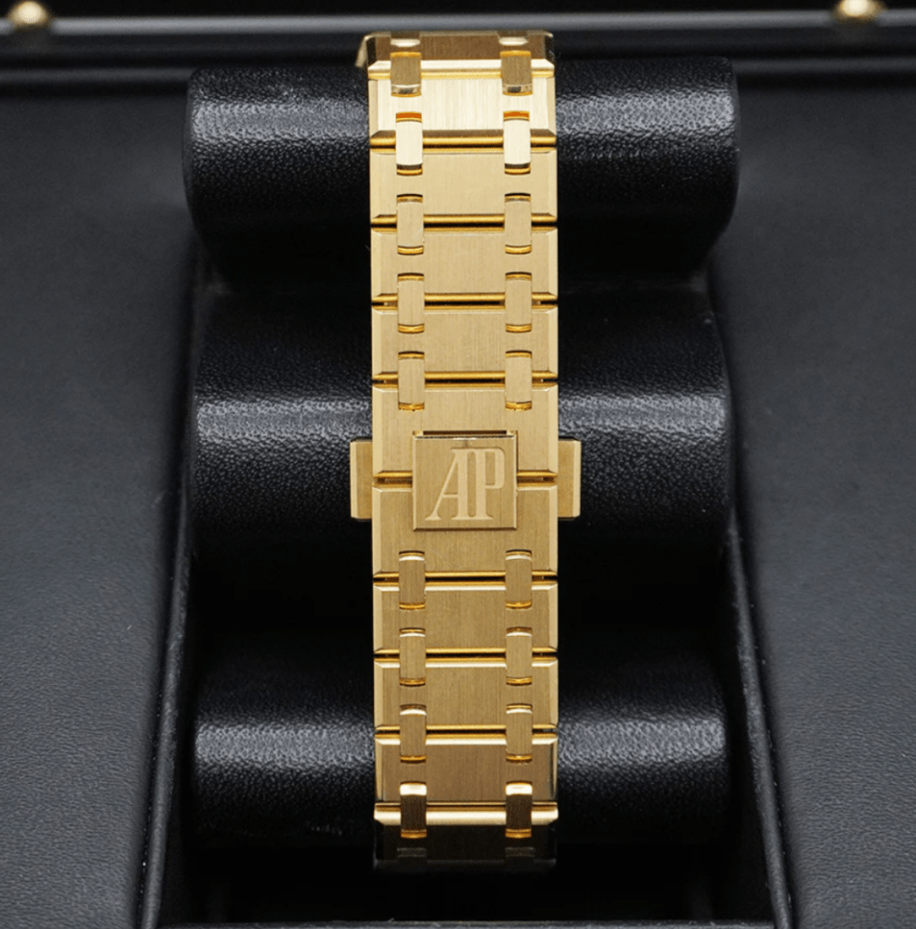 A&P ROYAL OAK "JUMBO" Smoked Yellow Gold-Toned Dial 39mm