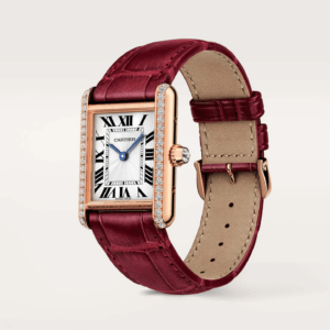 Tank Louis Cartier Watch Small Model Diamond Red WJTA0037 - United Luxury