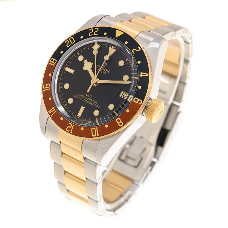 TUDOR Black Bay GMT S&G Steel and 18ct Yellow Gold 41mm Bracelet Watch M79833MN-0001