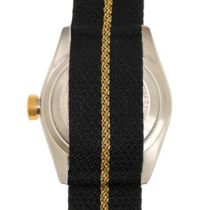 TUDOR Black Bay GMT S&G Steel and 18ct Yellow Gold 41mm Fabric Strap Watch M79833MN-0004