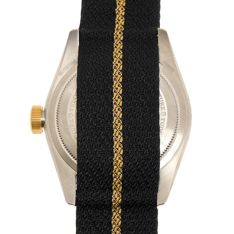 TUDOR Black Bay GMT S&G Steel and 18ct Yellow Gold 41mm Fabric Strap Watch M79833MN-0004