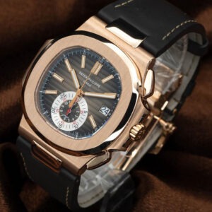 Patek Philippe Nautilus Rose Leather Replica