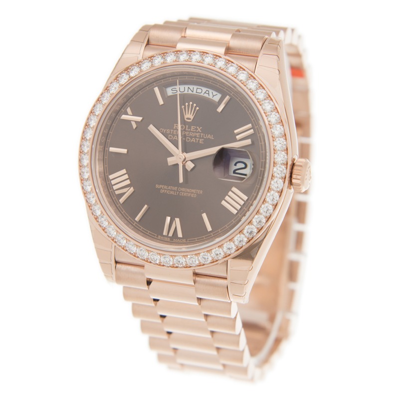 RLX Day-Date 40mm Chocolate Roman Dial 228345rbr-0009