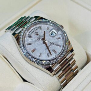 Rolex Day-Date 40mm 228349RBR-0046 White Mother-of-Pearl Dial President Bracelet