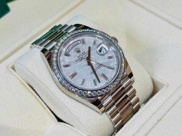 Rolex Day-Date 40mm 228349RBR-0046 White Mother-of-Pearl Dial President Bracelet