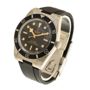 TUDOR Black Bay 54 37mm Black Dial & Bezel Automatic Rubber Strap Watch M79000N-0002