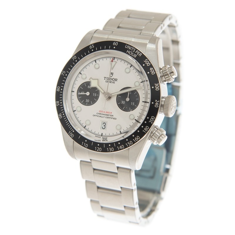 TUDOR Black Bay Chrono 41mm Opaline/Black Dial Men's Automatic Bracelet Watch M79360N-0002