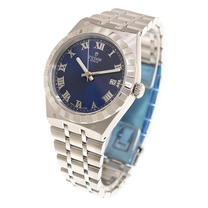 TUDOR Royal 38mm Blue Roman Dial Automatic Bracelet Watch M28500-0005