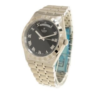 TUDOR Royal Date/Day 41mm Black Roman Dial Men's Automatic Watch M28600-0003