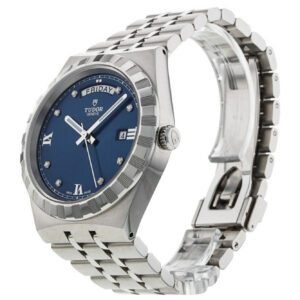 TUDOR Royal Date/Day 41mm Blue Diamond Set Dial Men's Automatic Watch M28600-0006