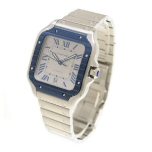 Cartier Santos Blue PVD Bezel WSSA0047 - United Luxury