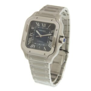 Cartier Santos Large Model Blue WSSA0030 - United Luxury