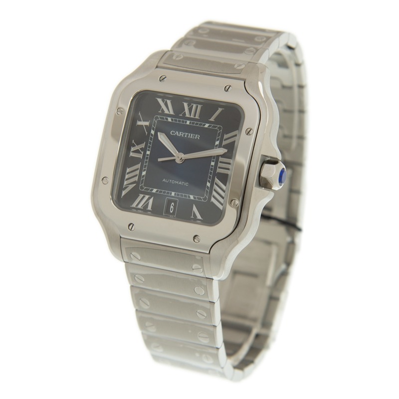 Cartier Santos Large Model Blue WSSA0030 - United Luxury