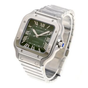 Cartier Santos Medium Model Green WSSA0061 - United Luxury