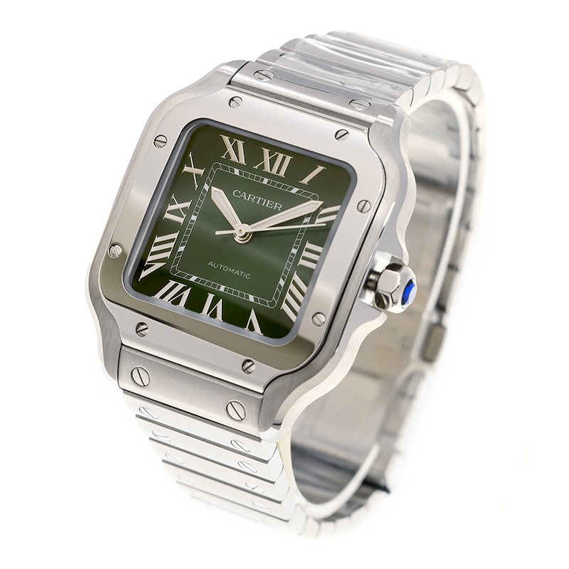 Cartier Santos Medium Model Green WSSA0061 - United Luxury