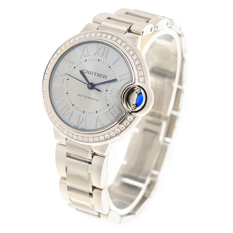 CARTIER Ballon Bleu BLEU Blue Diamond 33 mm W4BB0028 - United Luxury