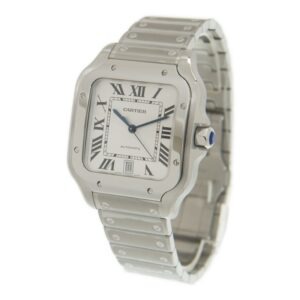 Cartier Santos Large Model Classic Silver WSSA0018 - United Luxury