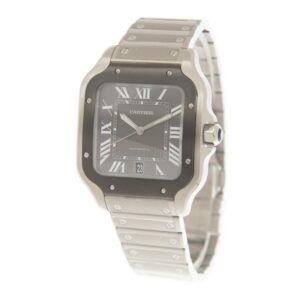 Cartier Santos Large Model Grey WSSA0037 - United Luxury