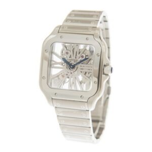 Cartier Santos Large Model Skeleton Watch WHSA0015 - United Luxury