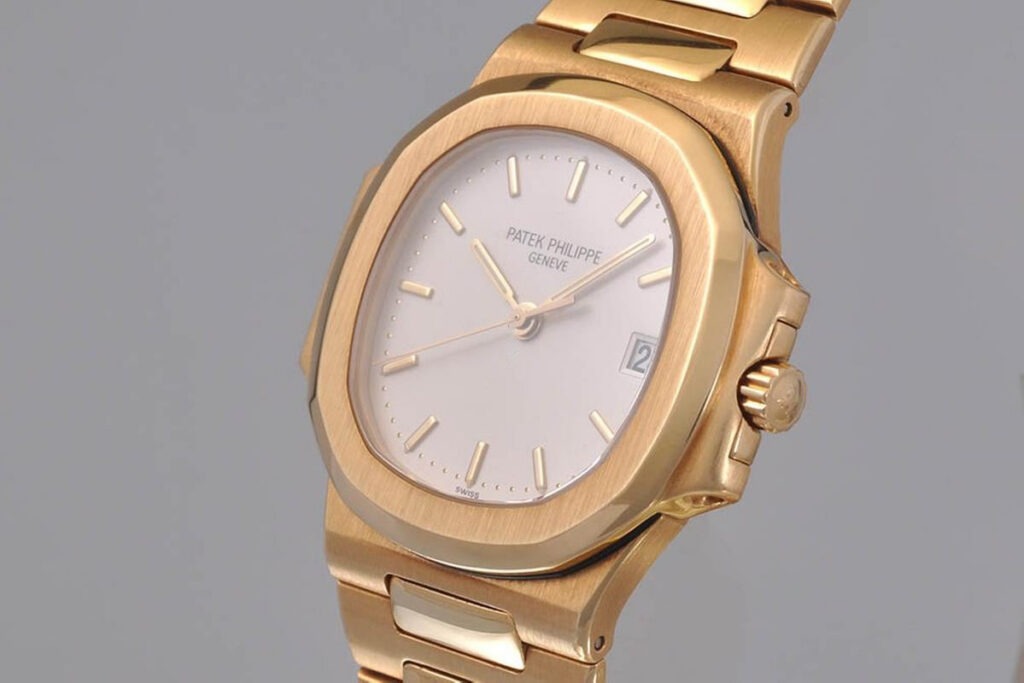Patek Philippe Nautilus 3800 37MM White Dial With 18K Yellow Gold Bracelet