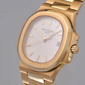 Patek Philippe Nautilus 3800 37MM White Dial With 18K Yellow Gold Bracelet