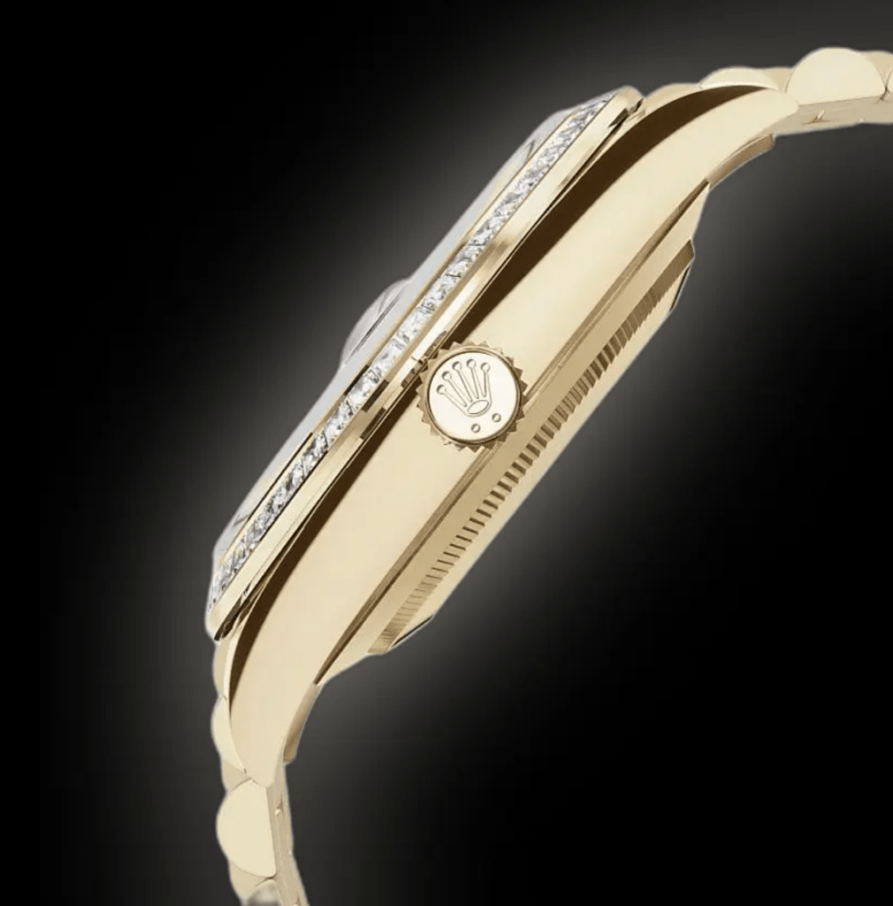 RLX Day-Date 40mm 228398TBR-0043 White Mother-of-Pearl Dial President Watch