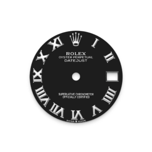 RLX Datejust m278289RBR-0011 Bright Black Dial White Gold President Watch