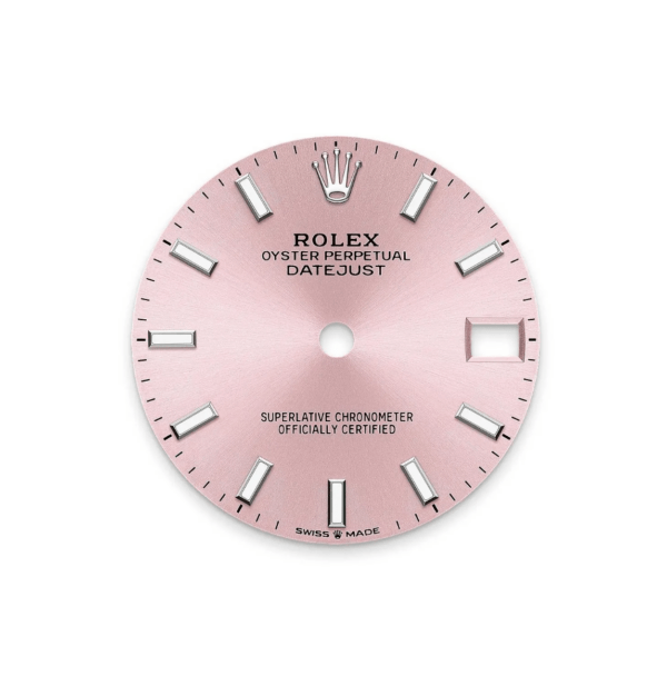 RLX Datejust m278289RBR-0013 Pink Dial White Gold President Watch